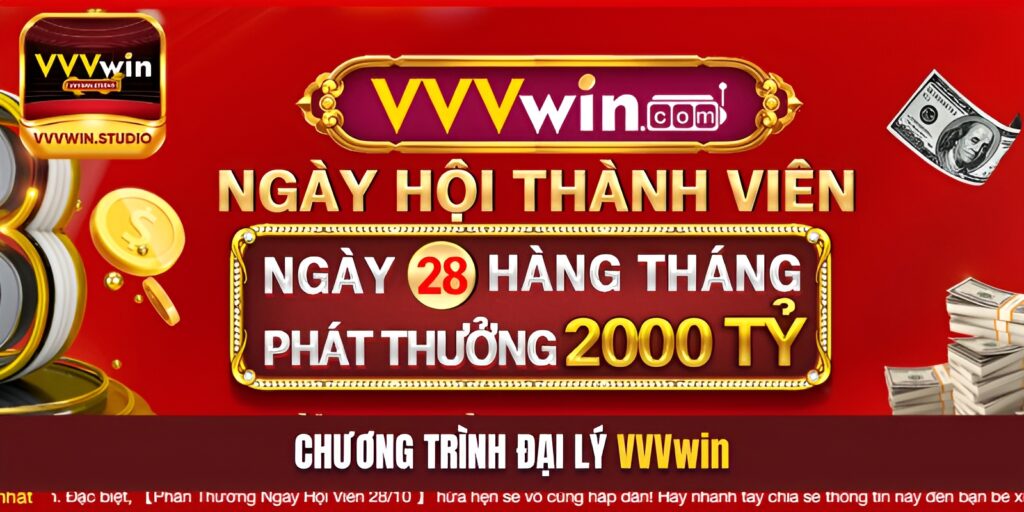 Trở thành đại lý  vvvwin để có cơ hội nhận hoa hồng hấp dẫn